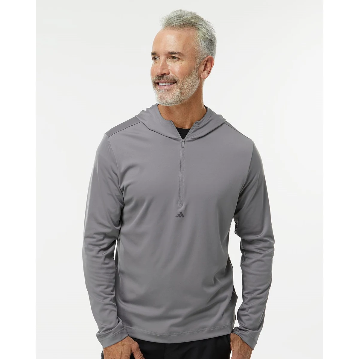 Men's Lightweight Quarter-Zip Hooded Pullover - A596, custom hoodie or sweatshirt with logo imprint 1