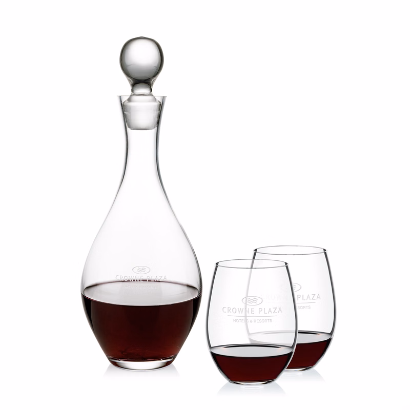 Briarwood Decanter & RIEDEL Stemless Wine Set