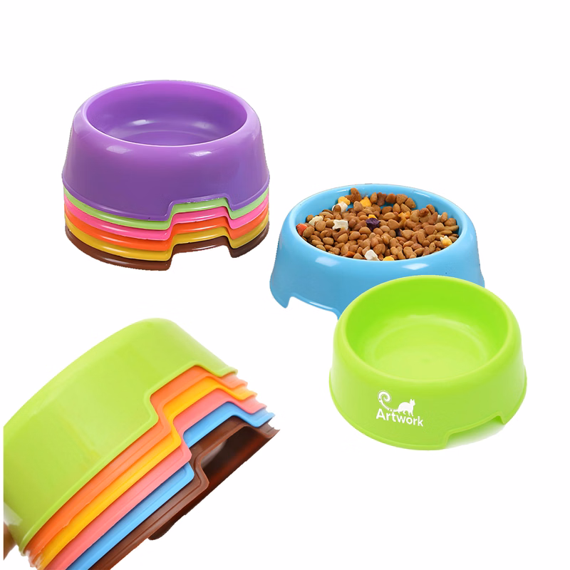 Customized Plastic Pet Single Bowl