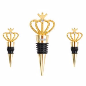 Dazzling Various Diamond Crown Shaped Wine Cork Bottle Stopper