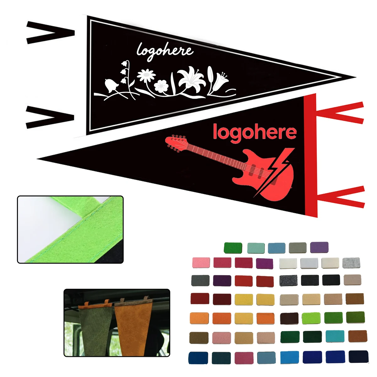 Sports Bar Decor Triangle Flag 1