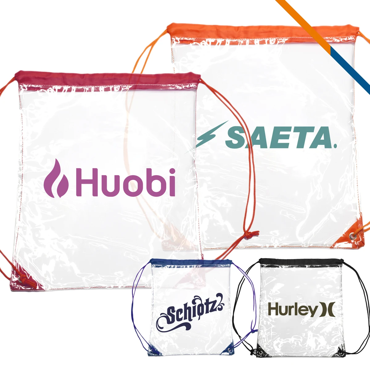 Claron Plastic Drawstring Backpacks 1