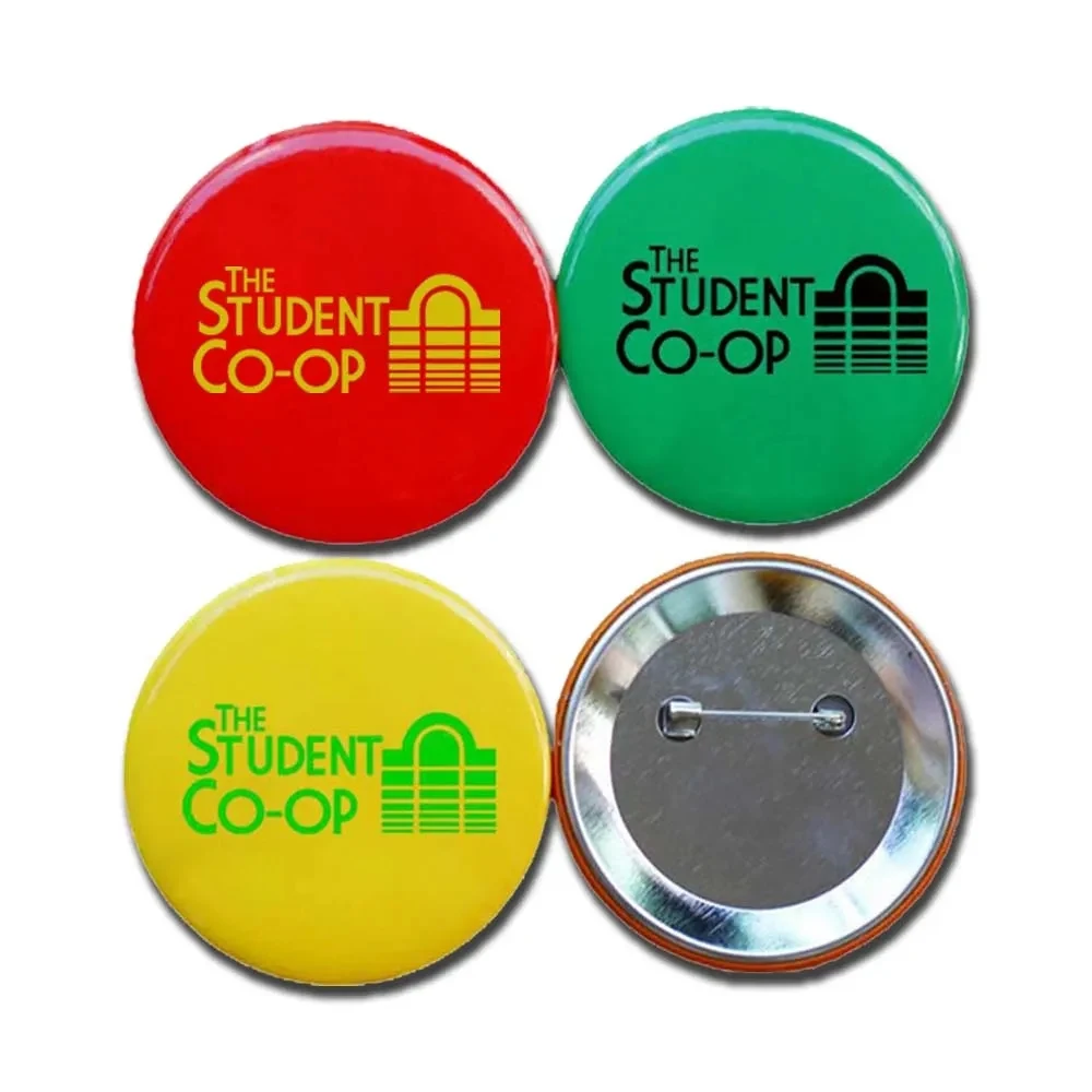 Round Shaped Tin Button Pins for Gifts 1