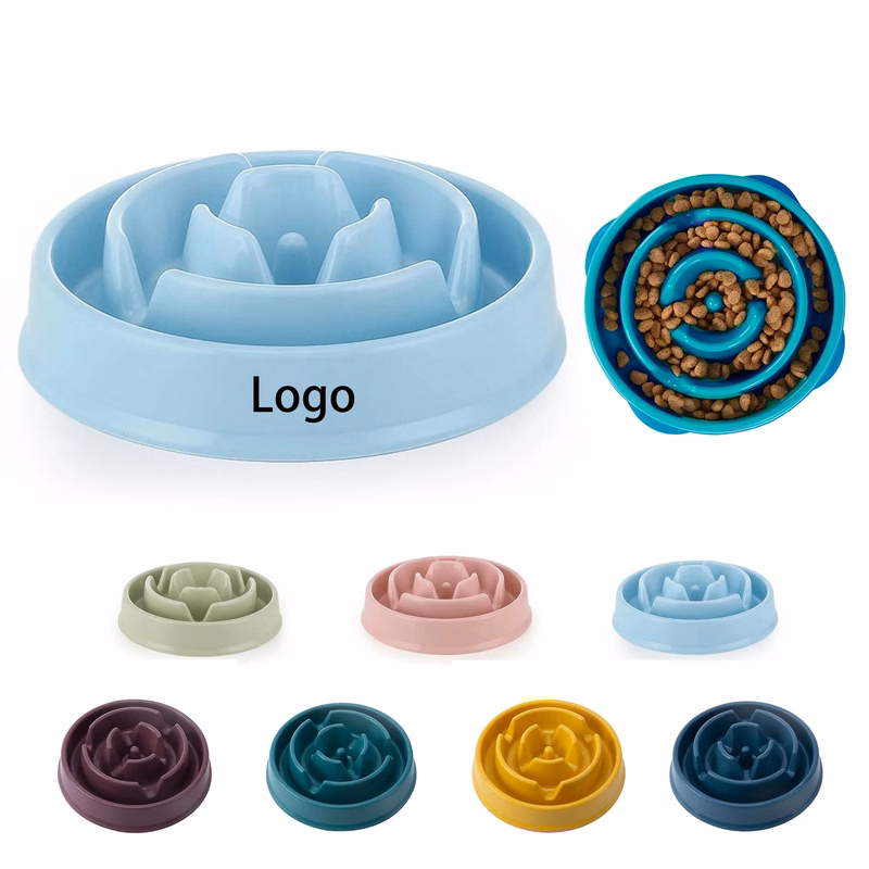 MOQ50 Plastic Slow Feeder Pet Bowl