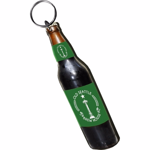 Beer Bottle Shaped Keychain