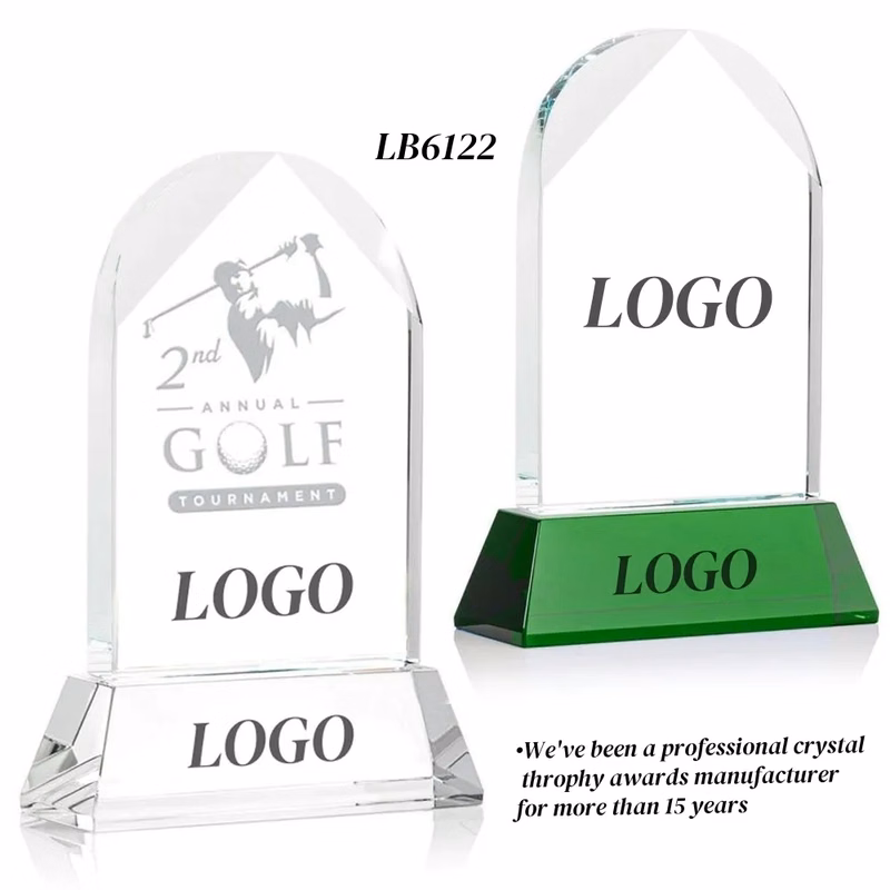 Winner Golf Trophy Crystal Award Custom