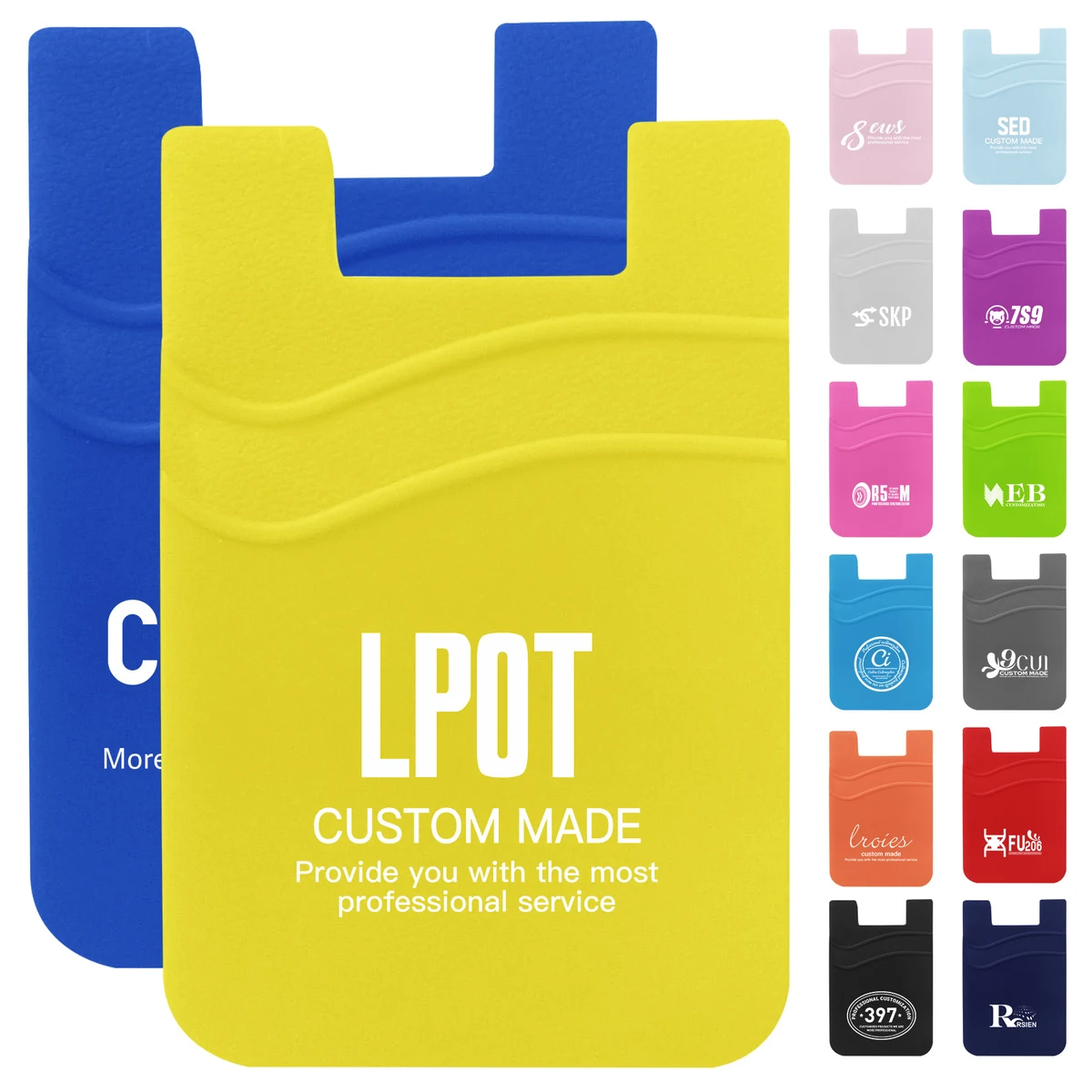 2 Pockets Silicone Phone Wallet 1