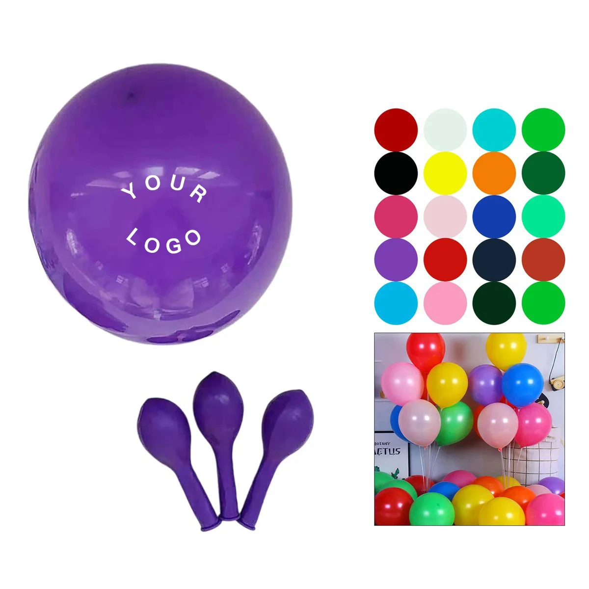 Colorful Latex Balloons for Celebration Setup 1