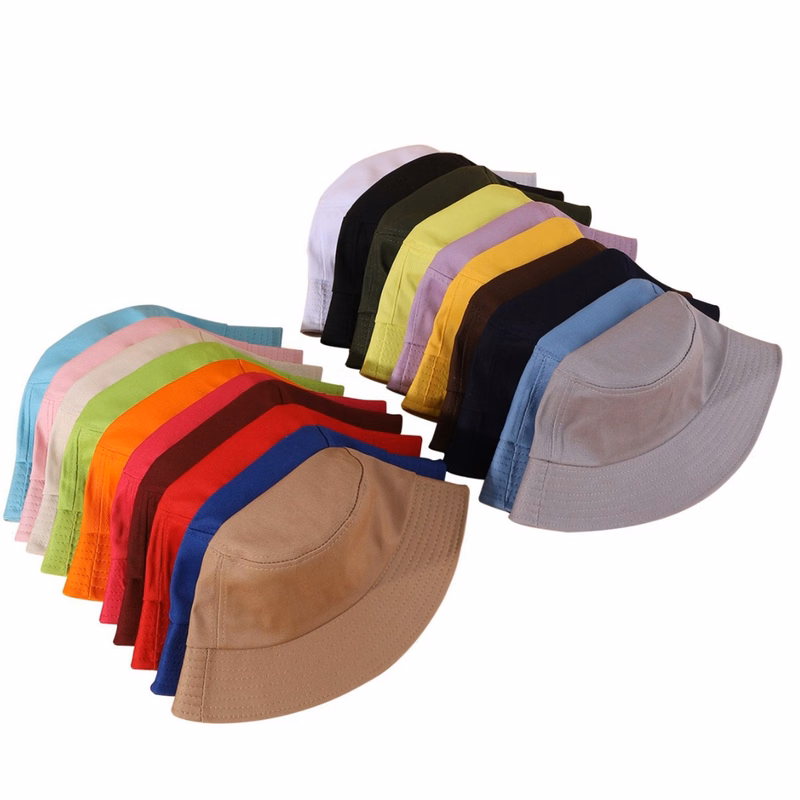 Unisex Outdoor Cotton Bucket Hat For Travel Beach