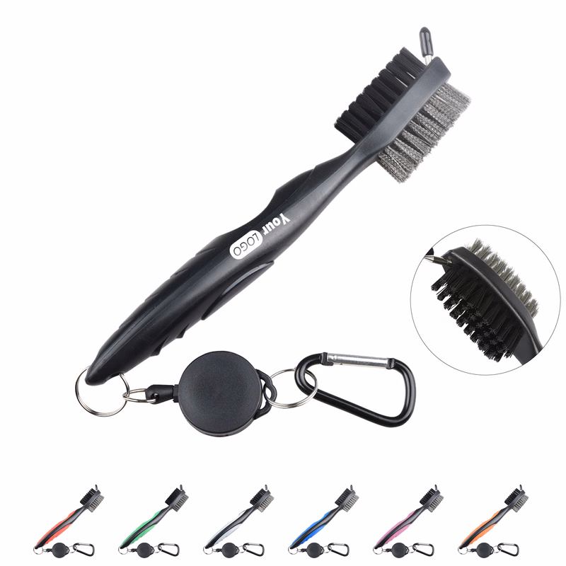 Golf Club Cleaning Brush With Clip
