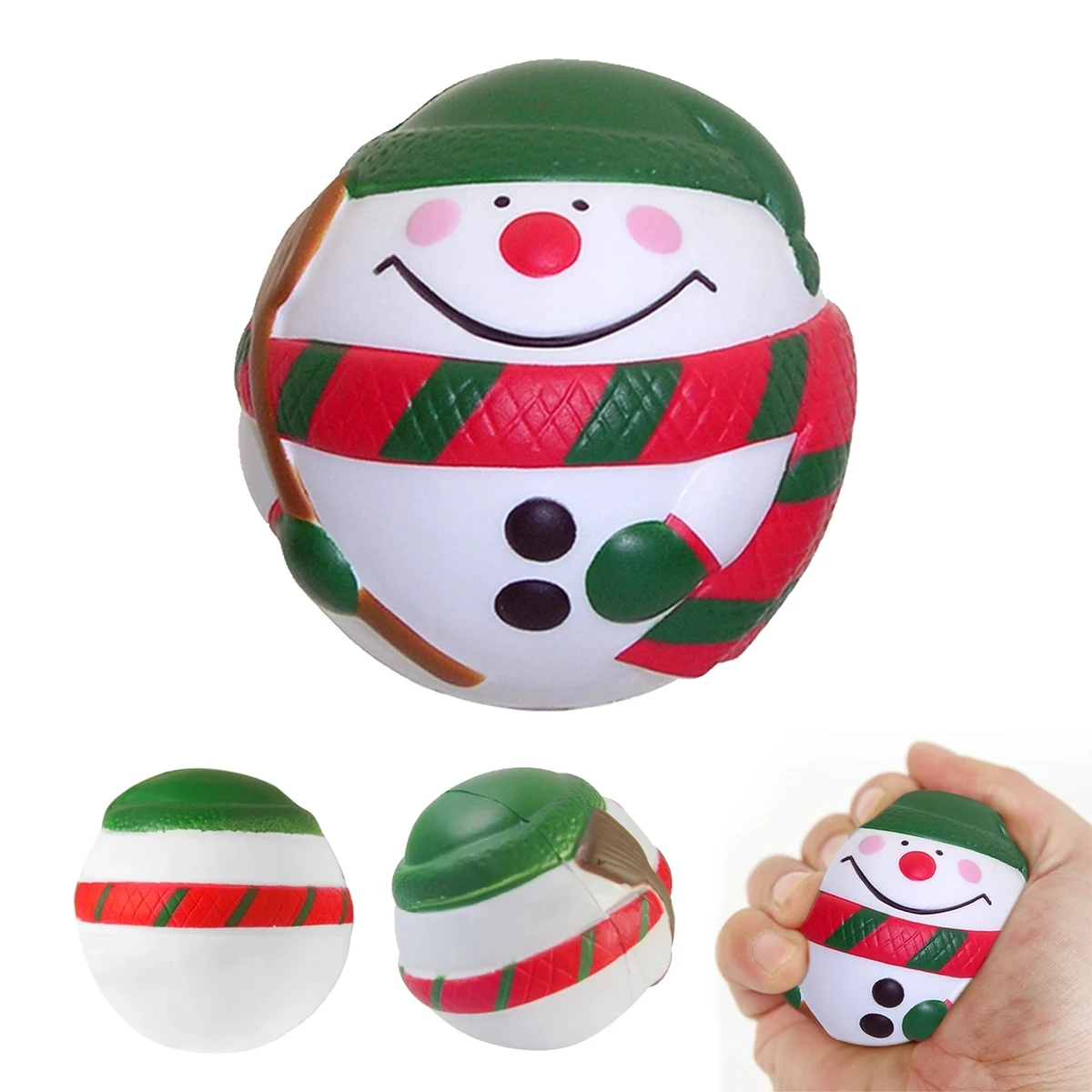 Santa Claus/Snowman Ball Stress Reliever 1