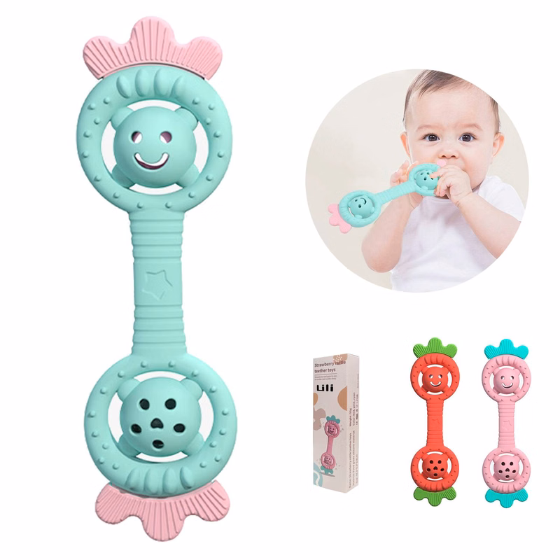 Silicone Baby Rattling Teething Toys