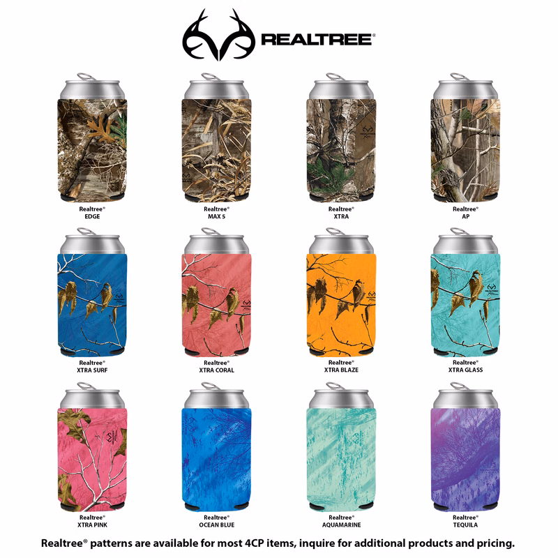 Realtree® Camo Full Color Scuba can cooler