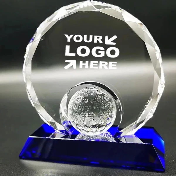 Crystal Sports Events Golf Trophy 1