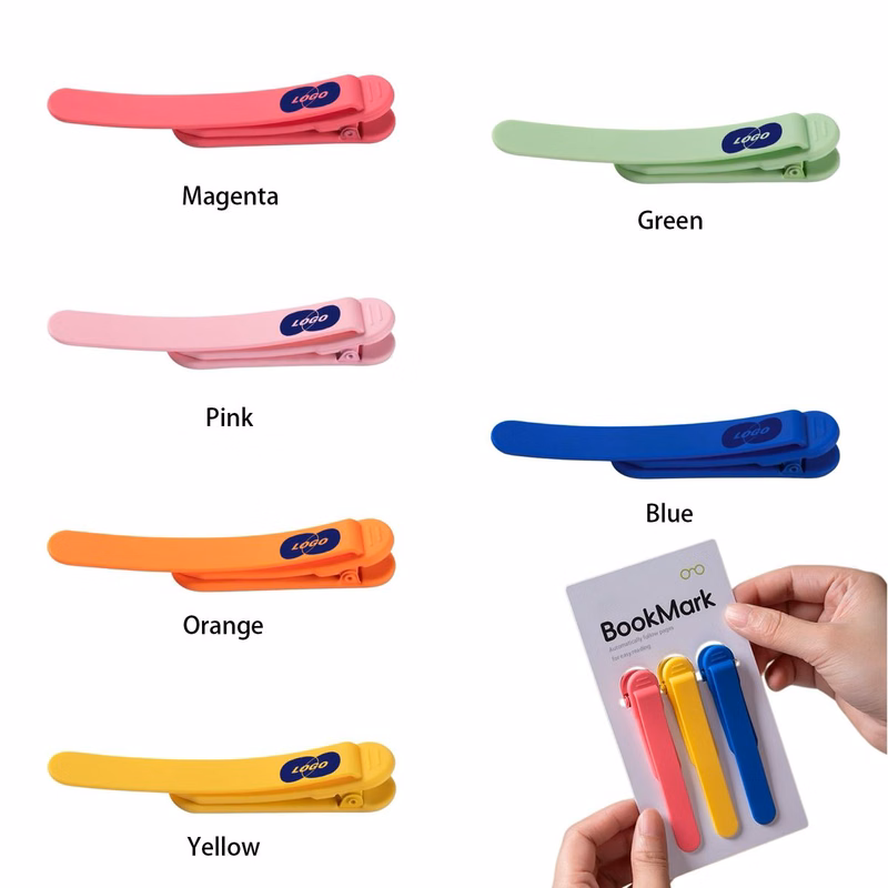 Silicone Automatic Page Keeper Bookmark