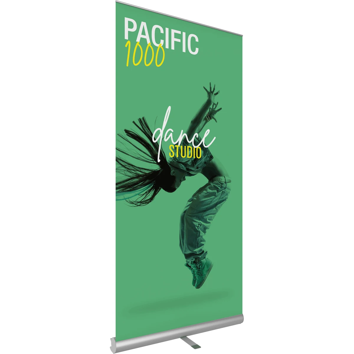 Pacific 1000 Silver Retractable Banner Stand 1