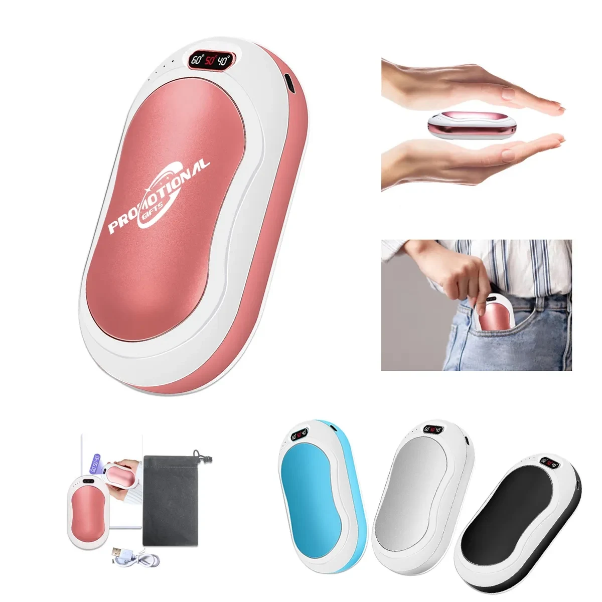 Custom Rechargeable Portable Pocket Heater Hand Warmers 1