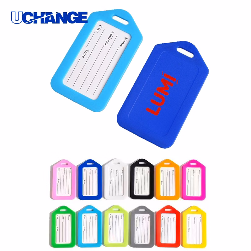 Durable Plastic Luggage Tag with Lanyard