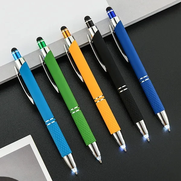 3 in 1 stylus metal pen with flashlight 1
