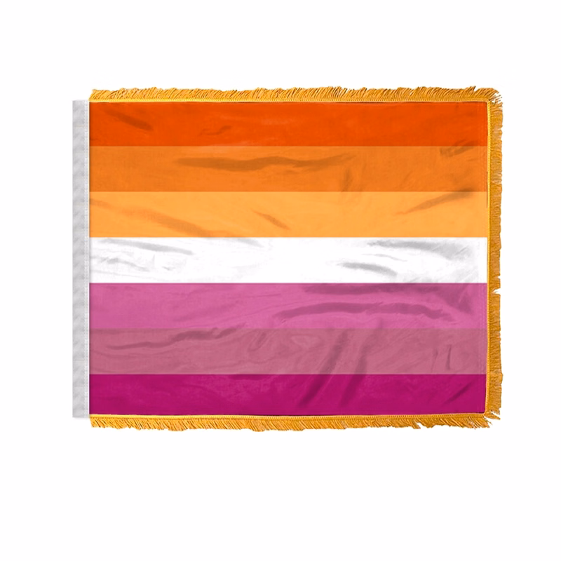 4" x 6" 1 ply wPoly Butch Lesbian Antenna Flag