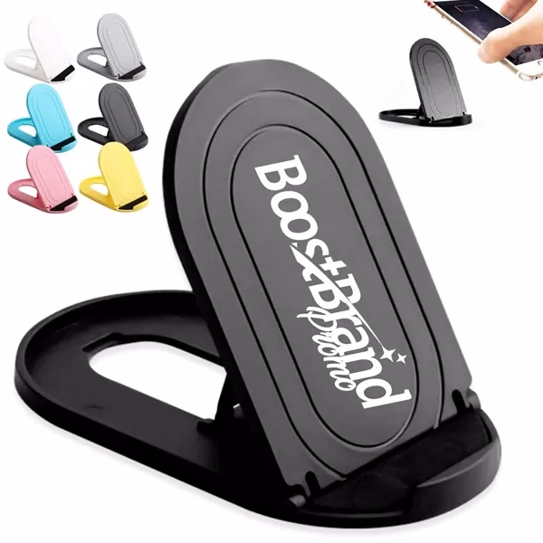 Custom Adjustable Foldable Phone & Tablet Stand — Hands-Free Viewing Mobile Accessory
