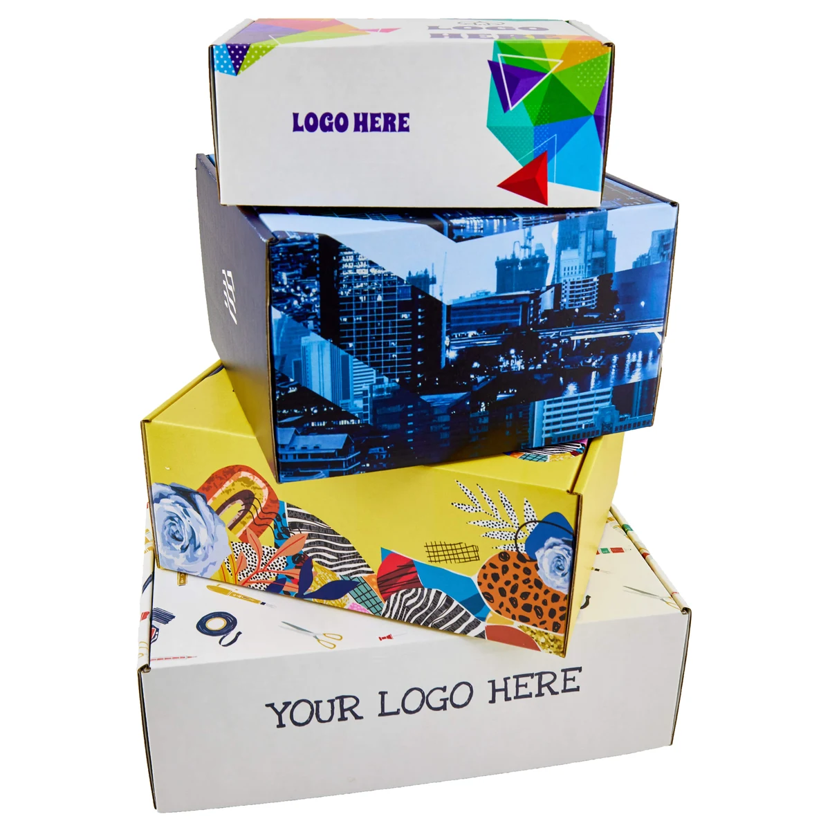 Full Color Custom Printed 12" x 10" x 4" Display Mailer Box 1