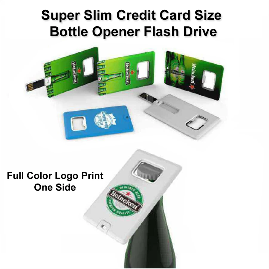 Super Slim Bottle Opener Flash Drive / USB - 256 MB 1