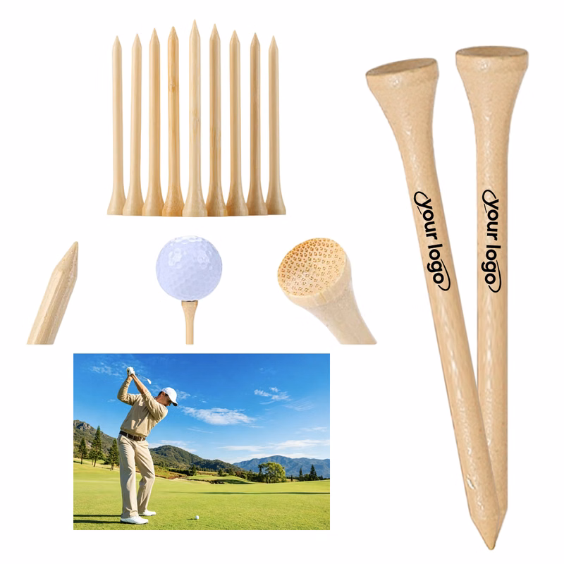 MOQ500 Natural Wooden Golf Tee