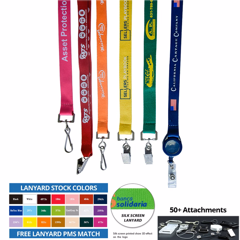 Custom 5/8" Polyester Lanyard - Silk Screen