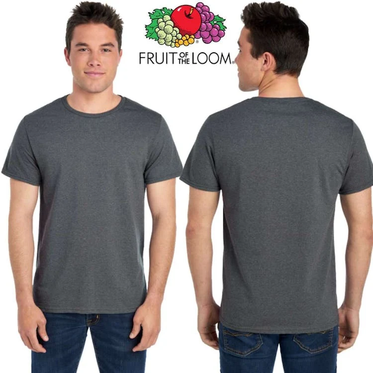 Fruit of the Loom Unisex T-Shirts - Size 3XL Charcoal Heather 1