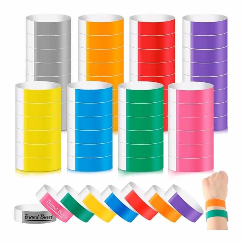 Disposable Paper Wristbands 100 Pack