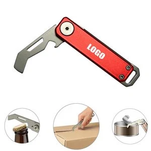 Versatile Multi Opener Knife Cutter With Carabiner Stainless Steel Design 1