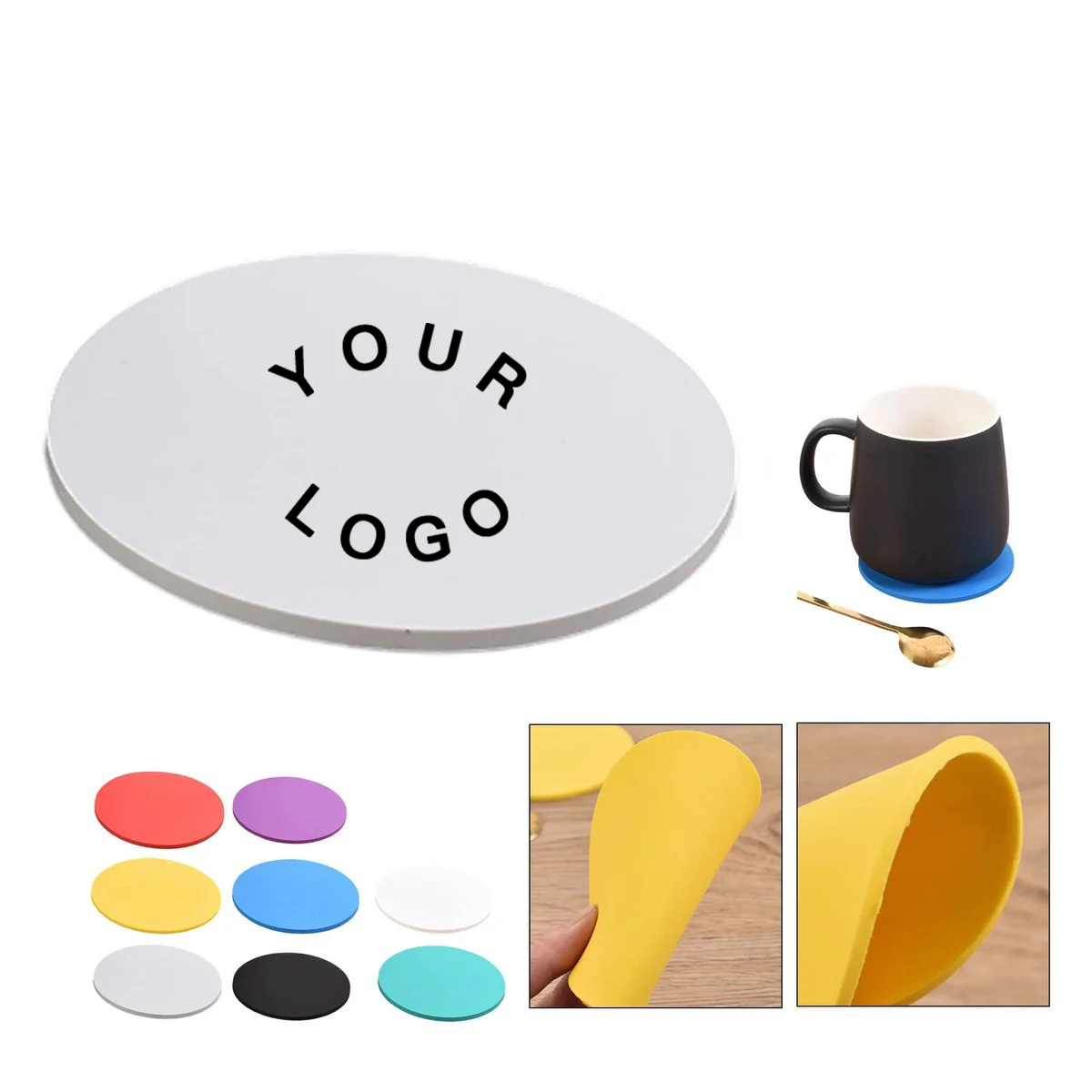Coaster Ceramic Drink Round Durable 1