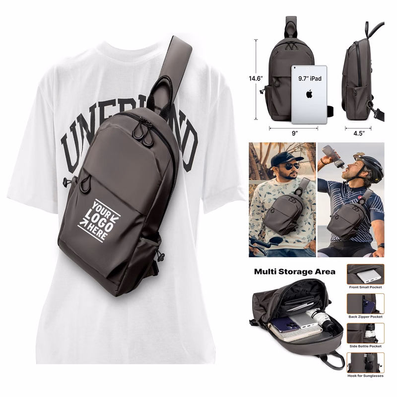 Crossbody Backpack Travel Daypacks Chest Pack Outdoor Shoulder Men One Strap Small Sling Bag