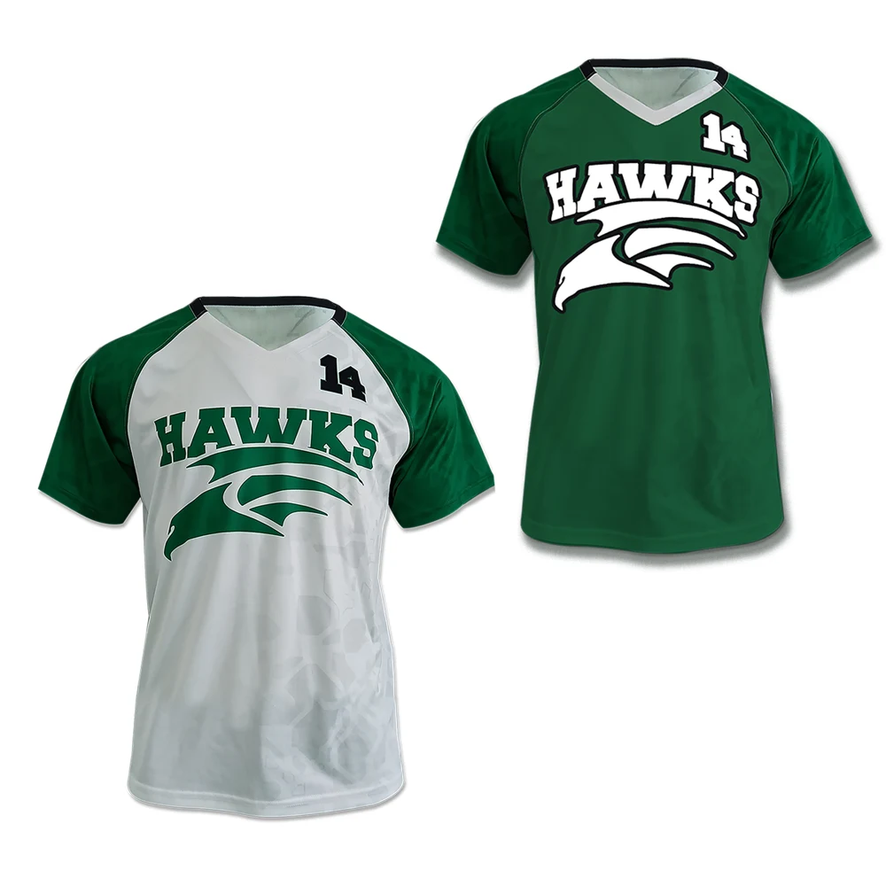 Men's Soccer Reversible V-Neck SS Pinhole Mesh Jersey 1