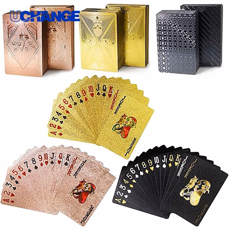 Gold Foiled Poker Playing Cards Deck
