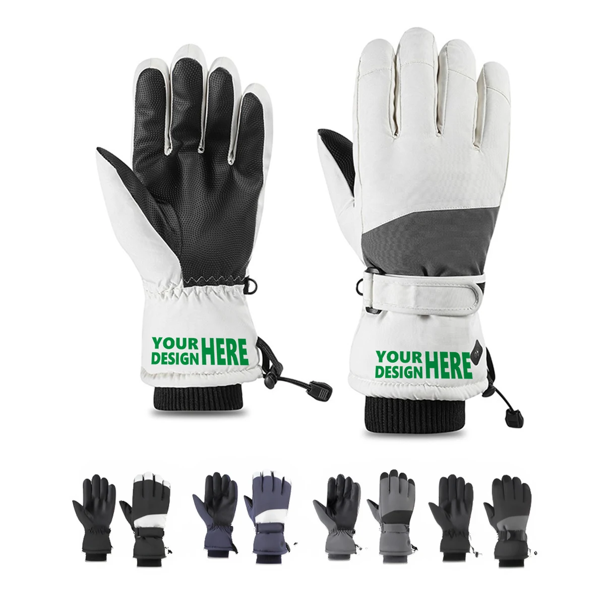 MOQ50 Winter Waterproof Thermal Ski Gloves 1