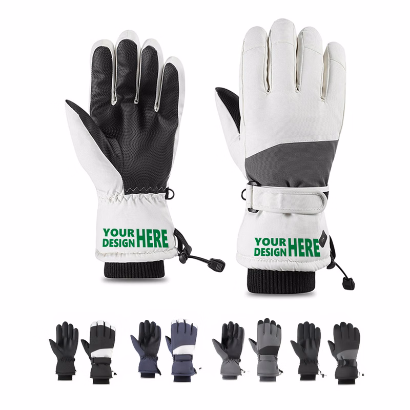 MOQ50 Winter Waterproof Thermal Ski Gloves