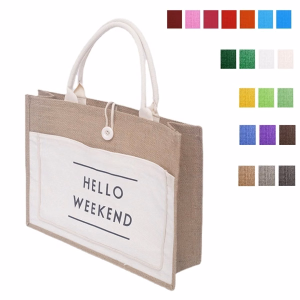 Natural Jute Tote Bag