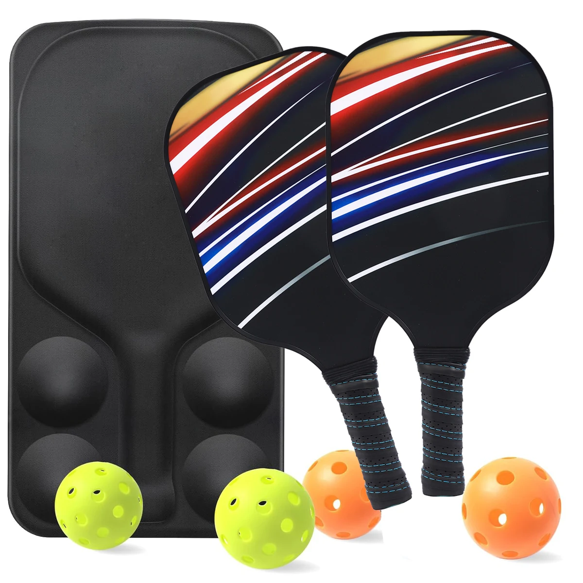 Carbon Fiber Pickleball Set for Kids w/ EVA Bag 1