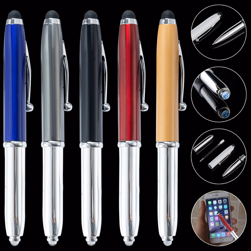 LED Ballpoint Pen with Stylus Tip
