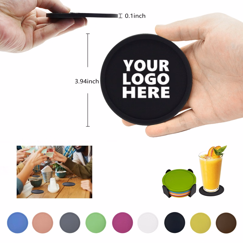 Round Silicone Cup Coaster MOQ50