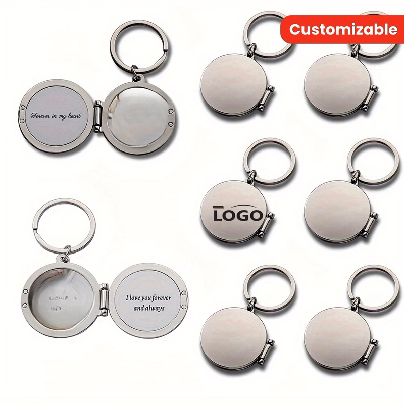 Metal Commemorative Photo Frame Keychain