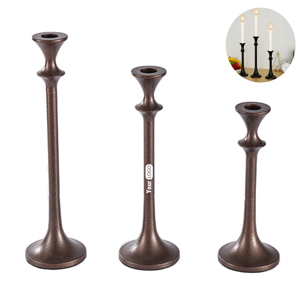 Iron Candlesticks Holders Decorative Home Decor Wedding 1