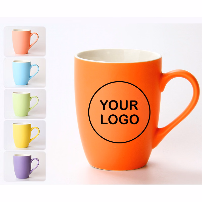 11 Oz. Matte Drum Shaped Ceramic Mug