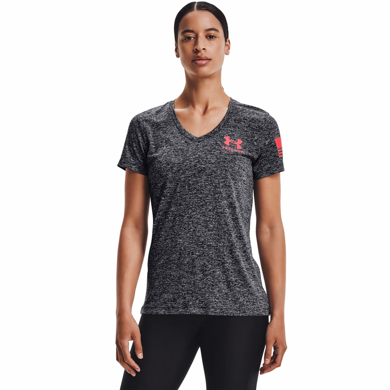 UA Tech Freedom Women's Short Sleeve V-Neck