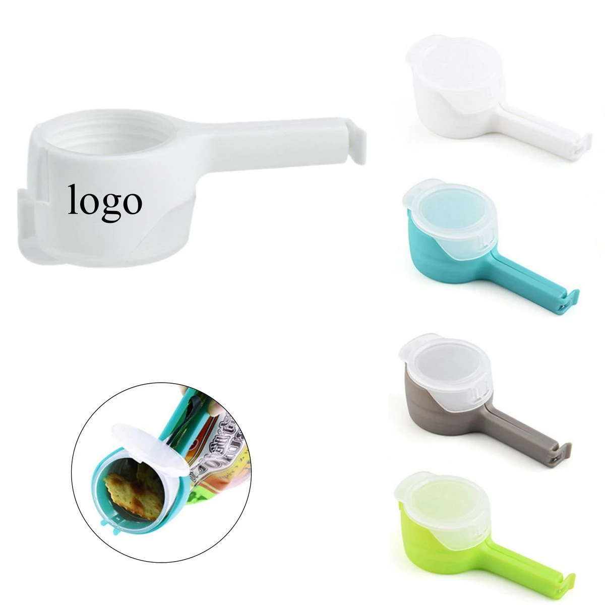 Reusable Plastic Bag Sealer With Flip-Top Lid 1