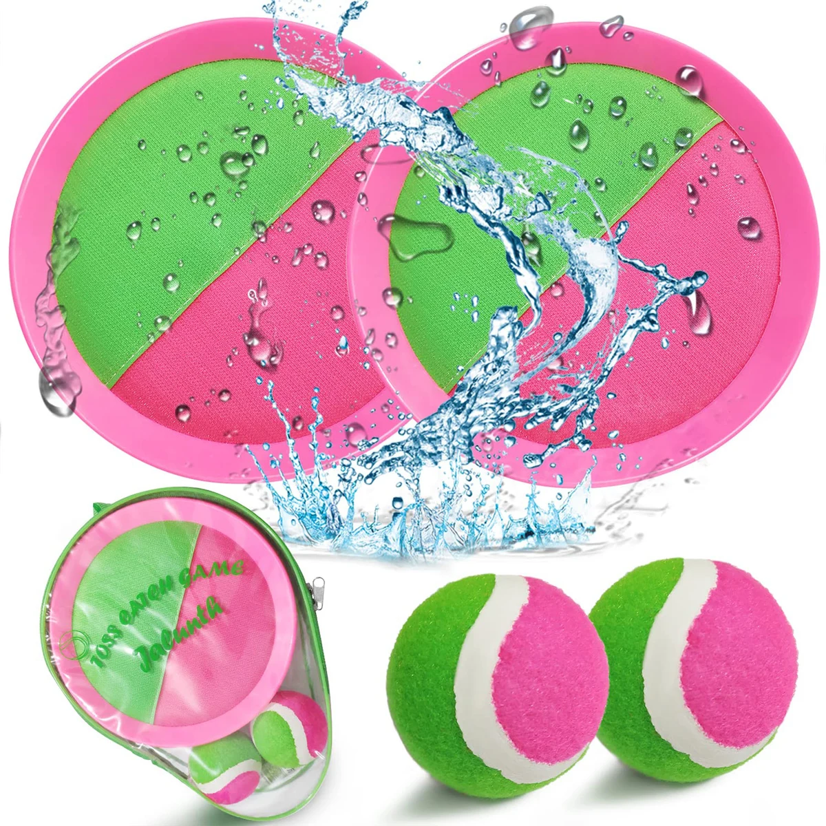 Ball Catch Set Game Toss Paddle - Beach Toys 1