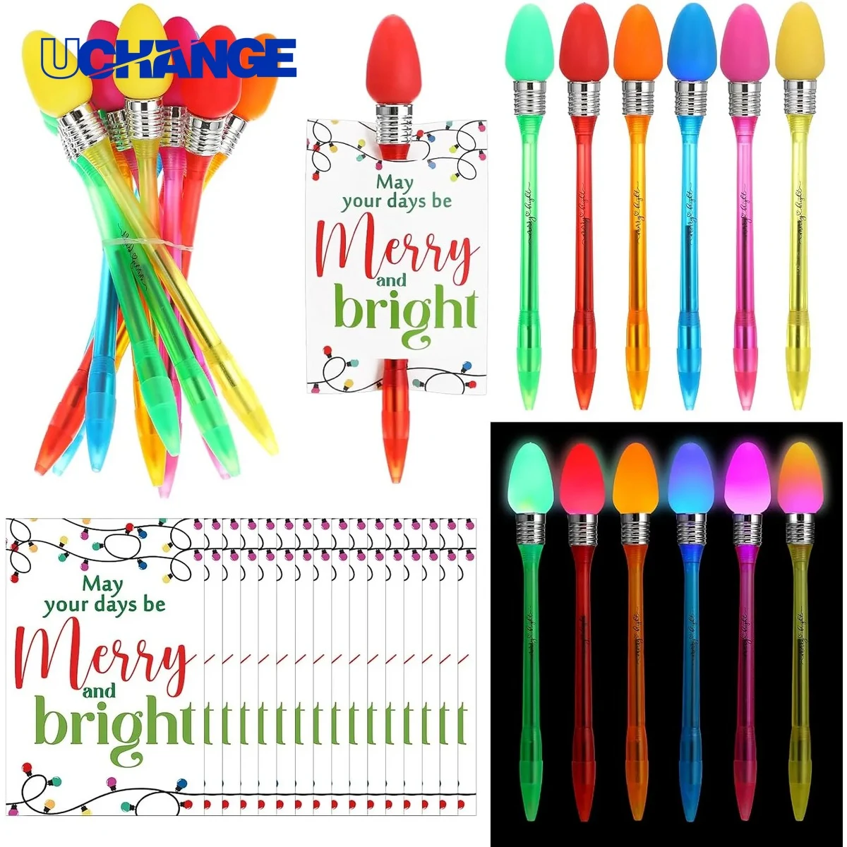 Light-Up Bulb Plastic Ballpoint Pen for Creative Promotions, custom pen with logo imprint 1