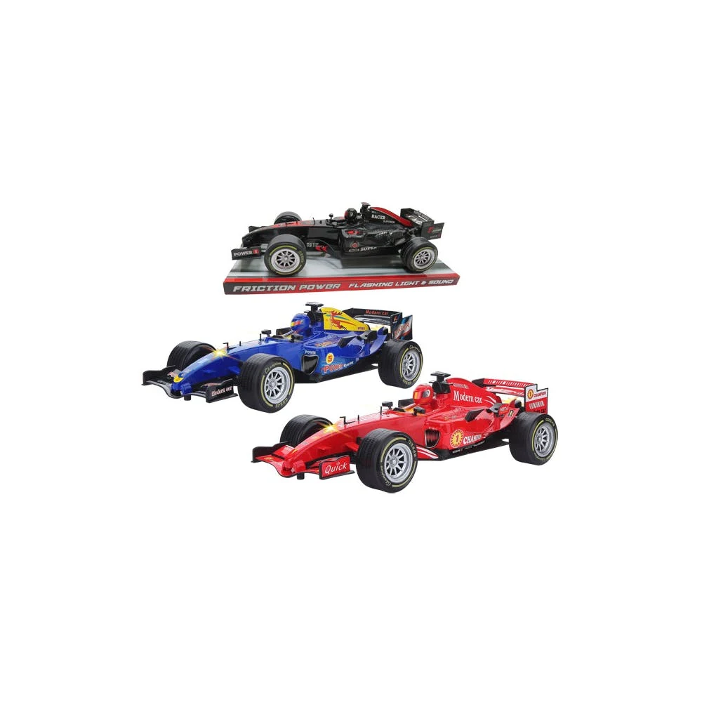 Friction Race Cars - Light & Sound Battery Included 14" 1